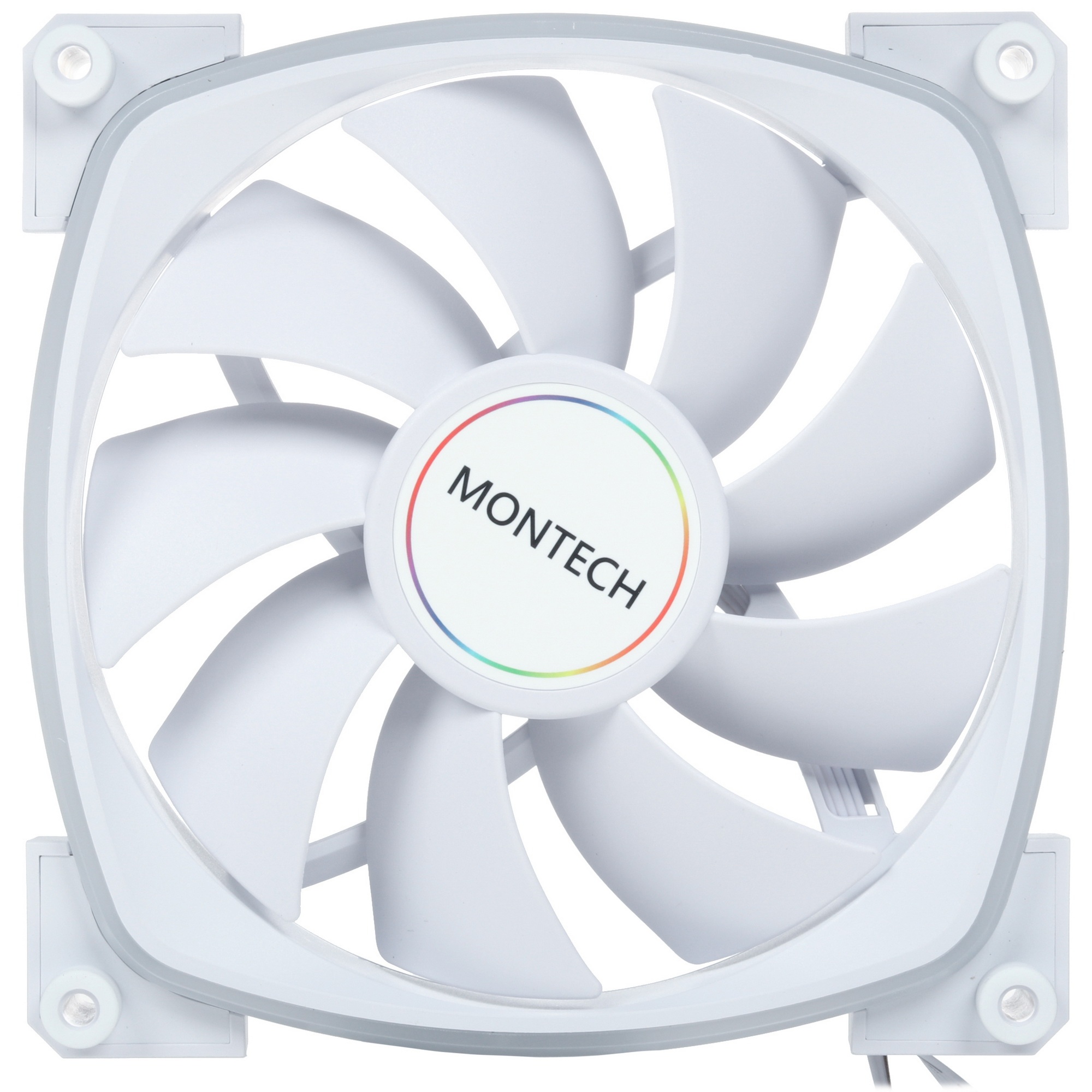 Вентилятор для корпуса MONTECH AX140 PWM белый, 140 мм, 1600 об/мин, 27.9 дБ, 4 pin