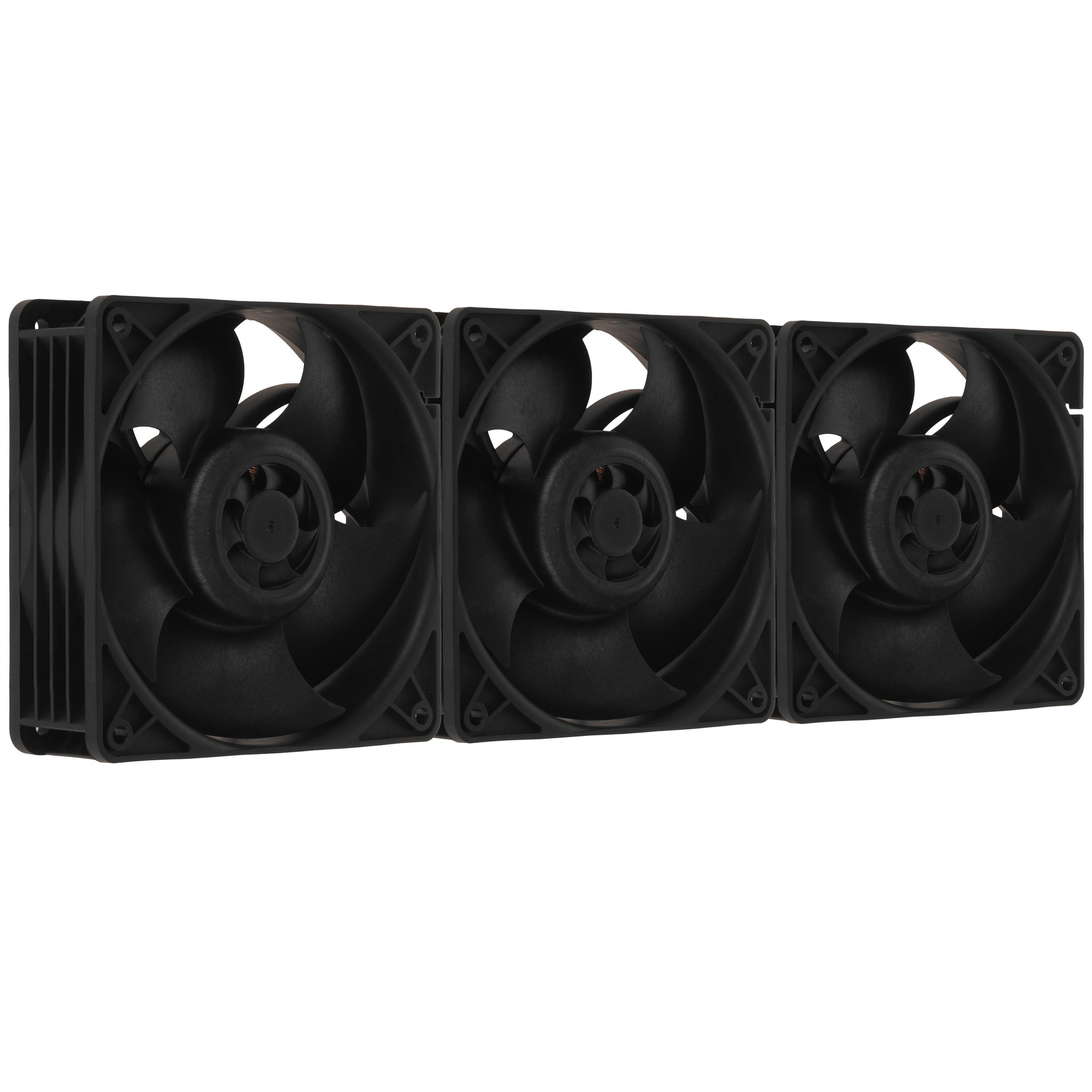 Комплект вентиляторов для корпуса Arctic S12038-8K 3 Pack черный, 120 мм, 8000 об/мин, 4 pin