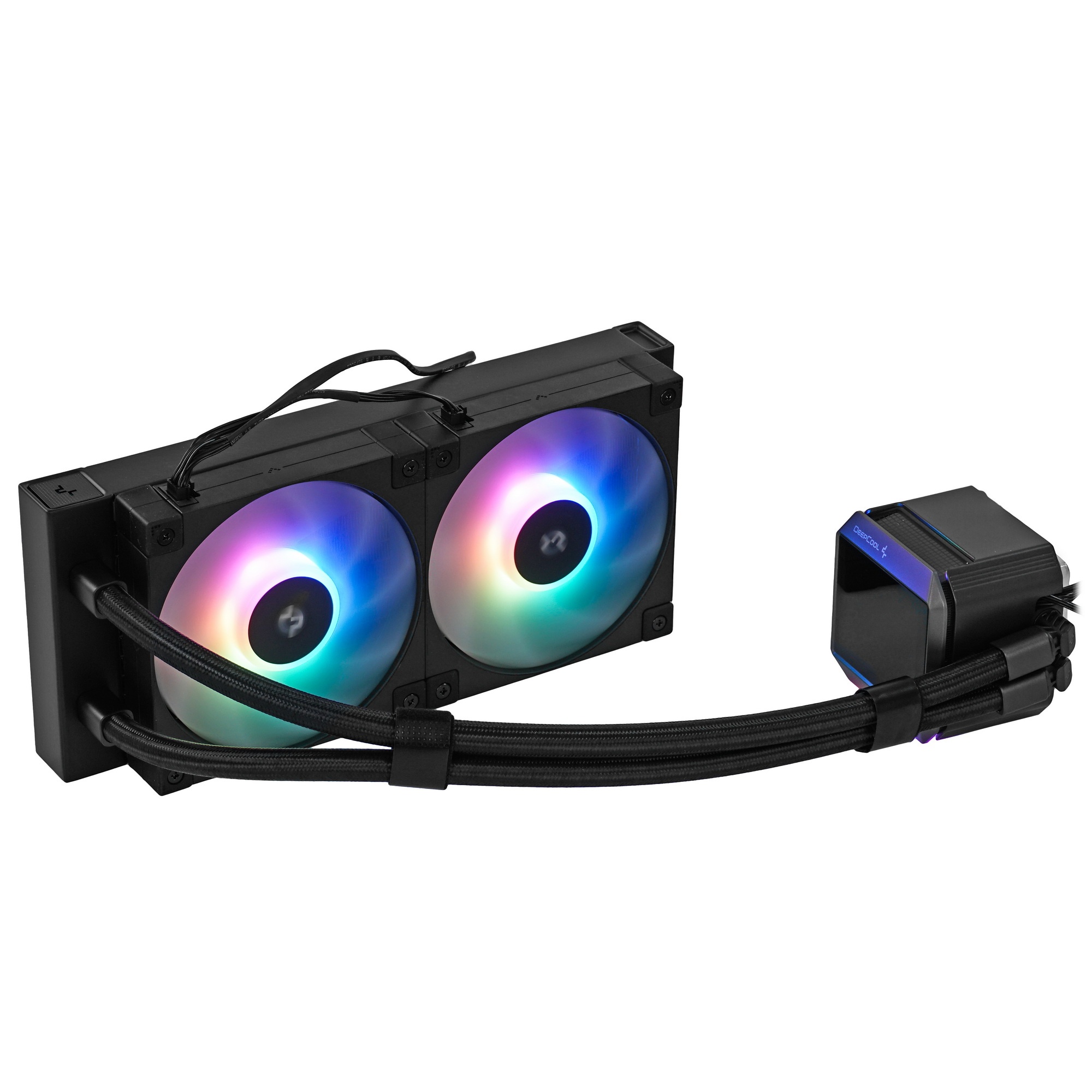 Система жидкостного охлаждения DEEPCOOL MYSTIQUE 240 ARGB черный, 120 мм, алюминий, 2150 об/мин, 36.