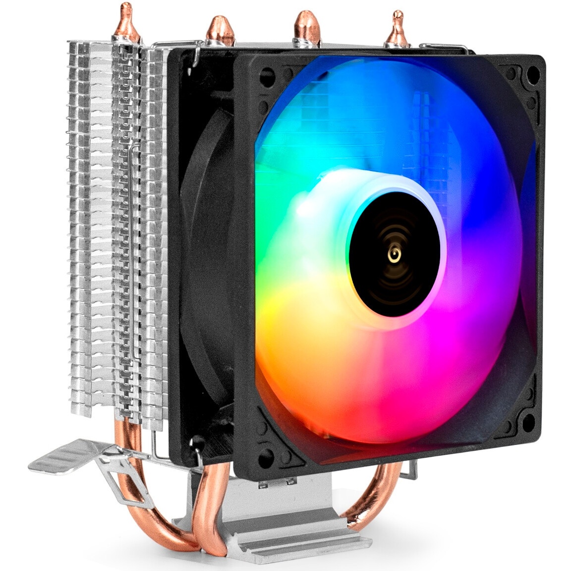 Устройство охлаждения(кулер) Oklick OG-CPC130FRGB-1 черный 90мм алюминий+медь 2000rpm 23db 3-pin 130