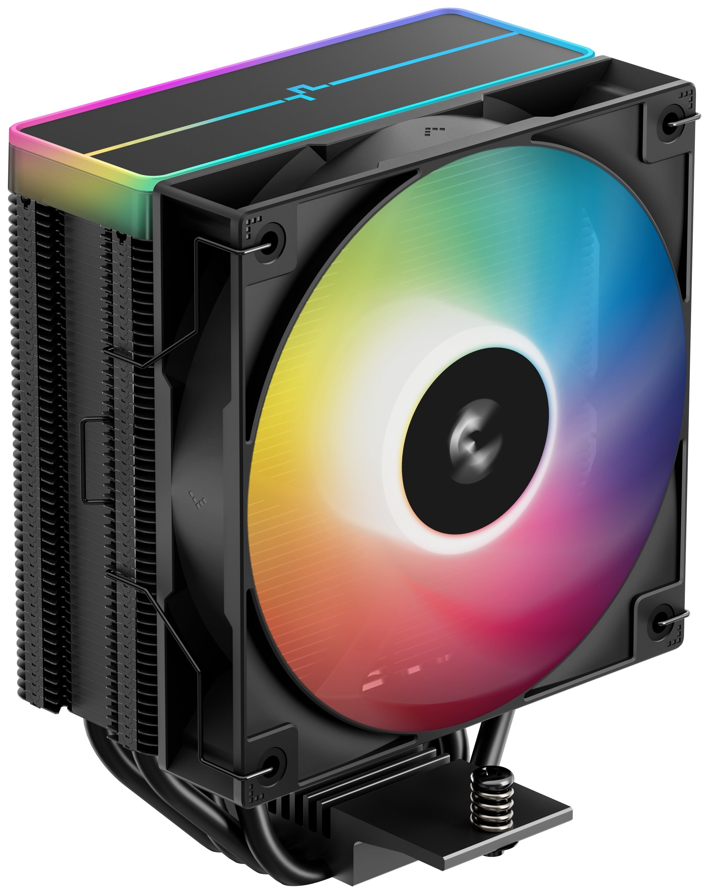 Кулер для процессора DEEPCOOL AG400 BK ARGB V2 черный 120мм алюминий+медь 2100rpm 31.6db 4-pin 220W