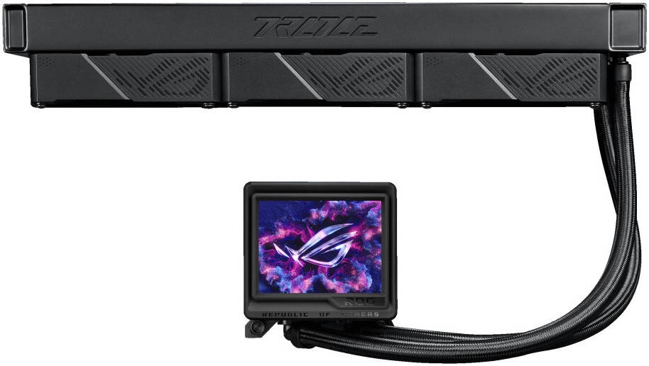 Жидкостная система охлаждения ASUS ROG RYUJIN III 360 ARGB EXTREME 90RC0131-M0EAY0 черный 120мм алюм