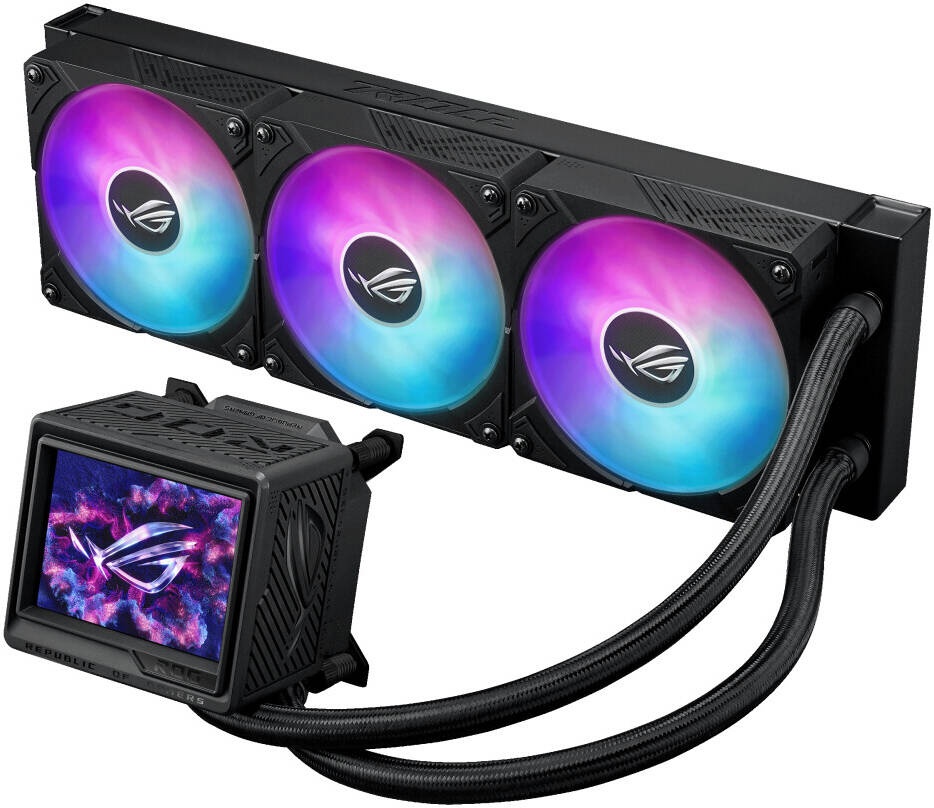 Жидкостная система охлаждения ASUS ROG RYUJIN III 360 ARGB EXTREME 90RC0131-M0EAY0 черный 120мм алюм