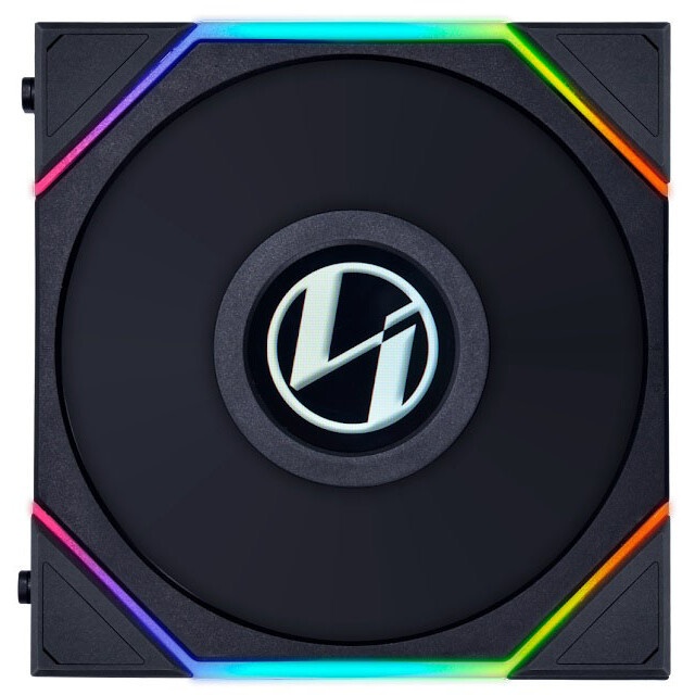 Корпусный вентилятор LIAN LI UNI FAN TL LCD (3pcs) G99.12TLLCD3B.00 черный 120мм 1900rpm 27db 7-pin