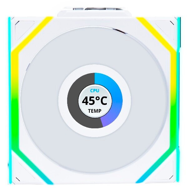 Корпусный вентилятор LIAN LI UNI FAN TL LCD (3pcs) G99.12TLLCD3B.00 черный 120мм 1900rpm 27db 7-pin