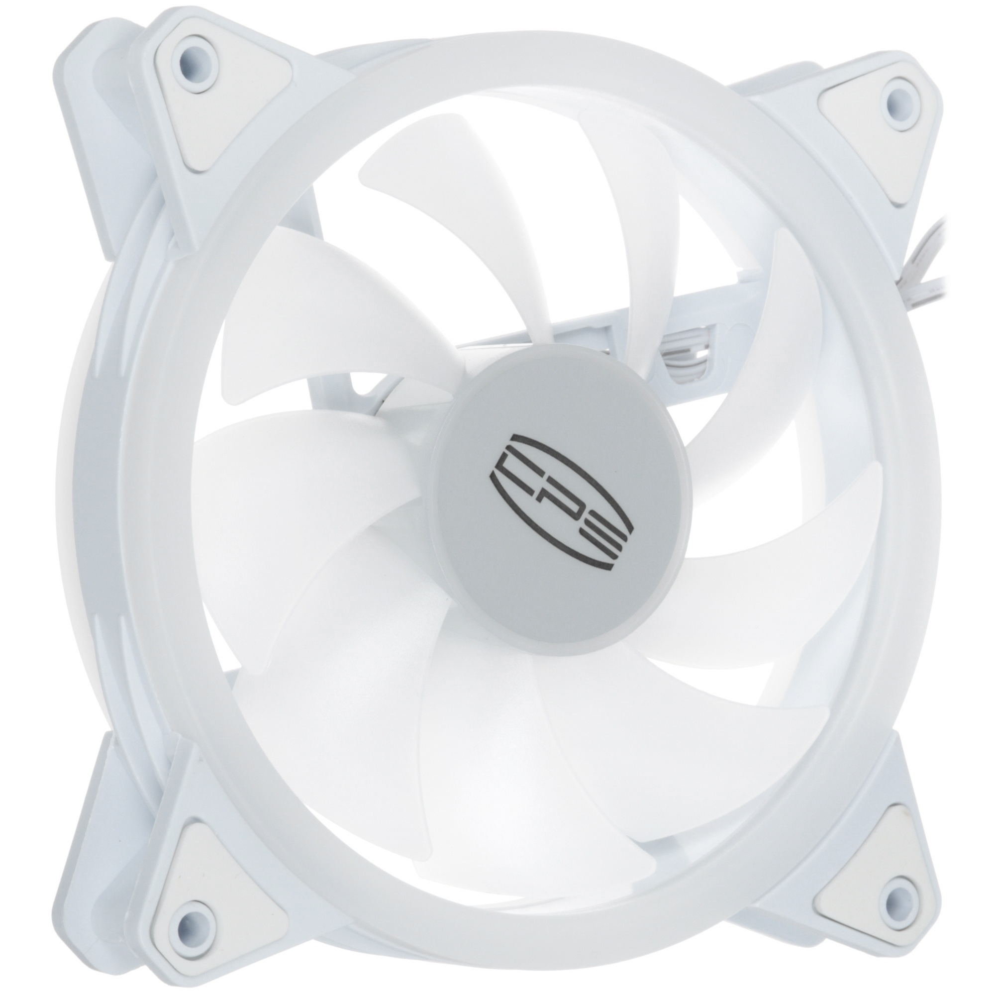 Вентилятор для корпуса PCCooler F3 T120 ARGB белый, 120 мм, 1800 об/мин, 21.6 дБ, 4 pin