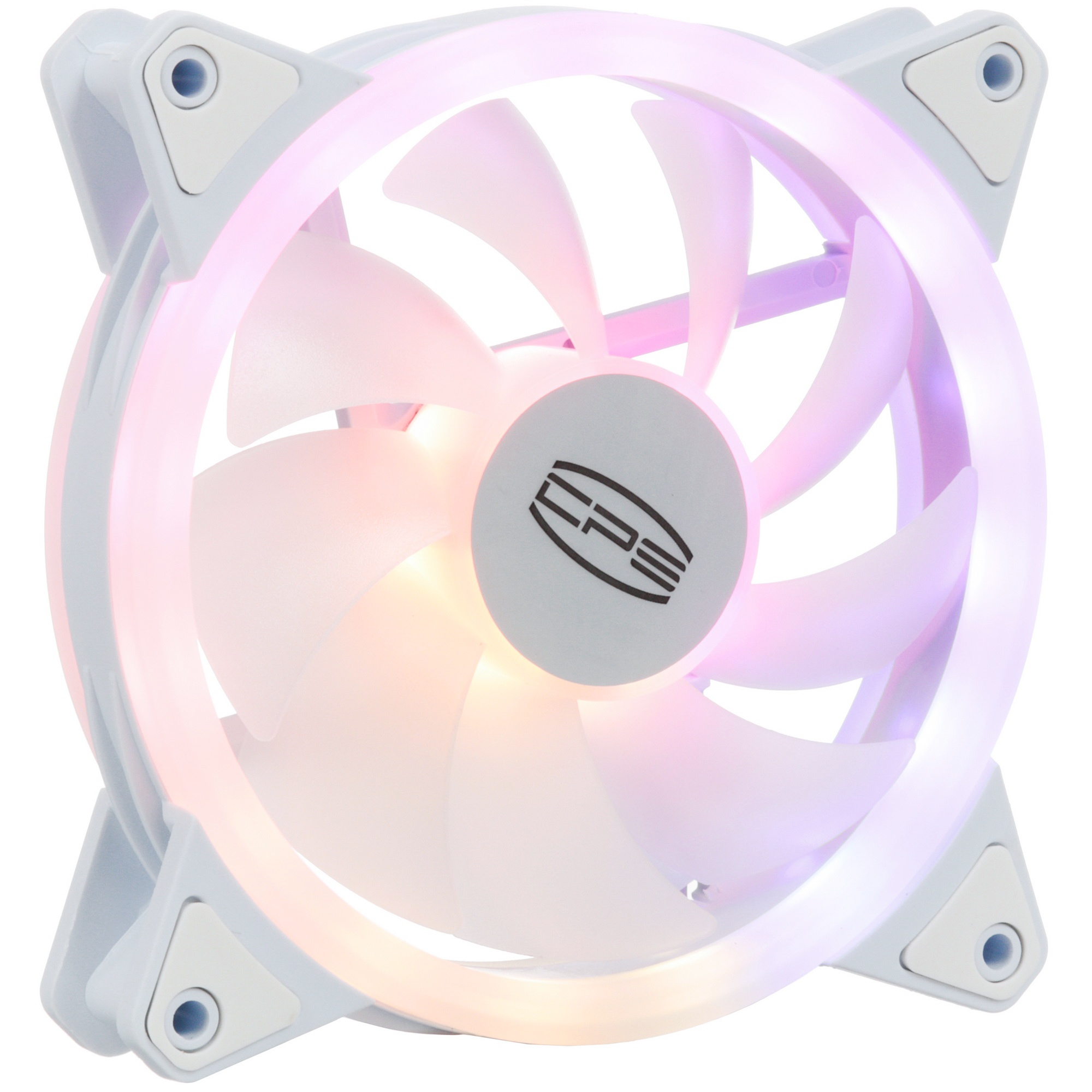 Вентилятор для корпуса PCCooler F3 T120 ARGB белый, 120 мм, 1800 об/мин, 21.6 дБ, 4 pin