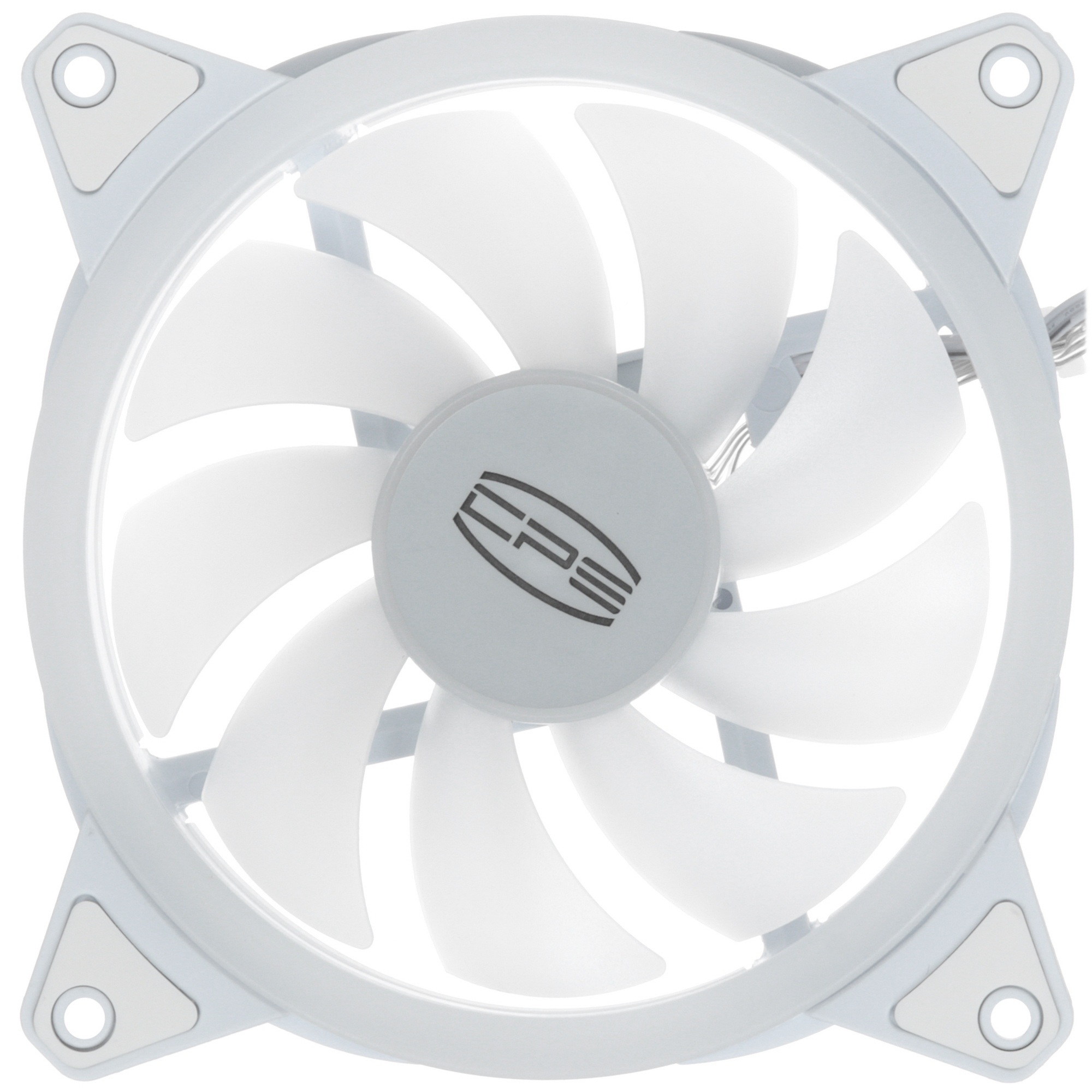 Вентилятор для корпуса PCCooler F3 T120 ARGB белый, 120 мм, 1800 об/мин, 21.6 дБ, 4 pin