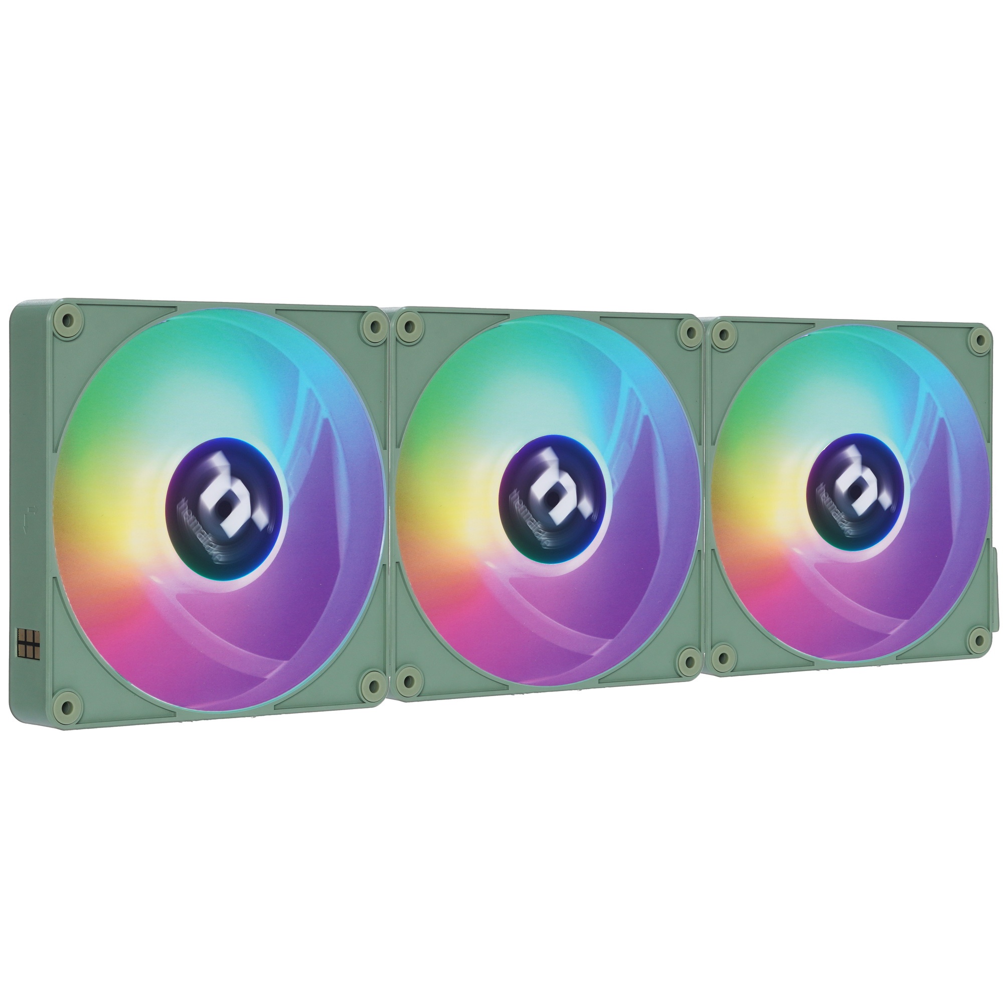Комплект вентиляторов для корпуса Thermaltake CT140 EX Reverse ARGB Sync (3 шт.) зеленый, 140 мм, 18