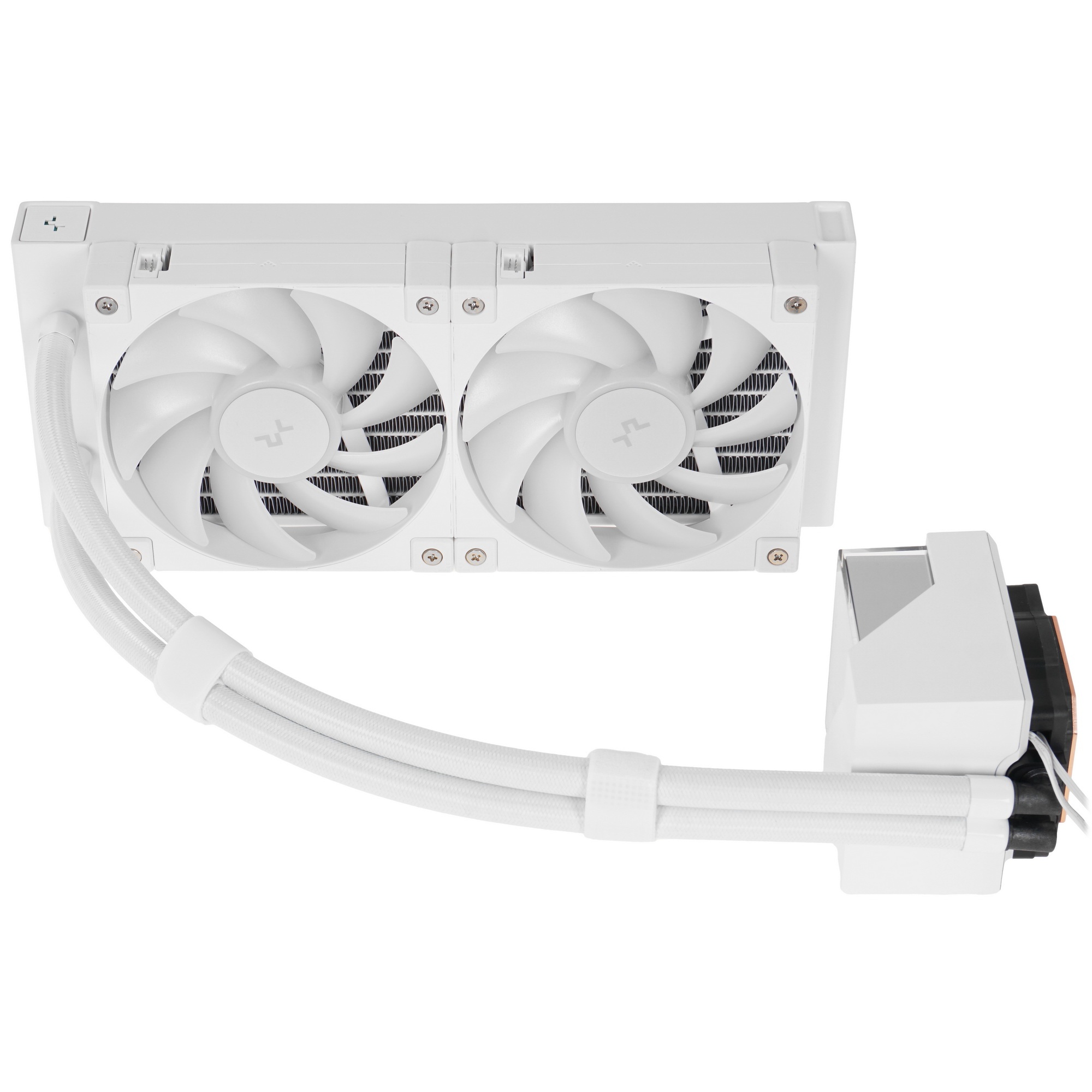 Система жидкостного охлаждения DEEPCOOL LT240 ARGB белый, 120 мм, алюминий/медь, 2400 об/мин, 38.71