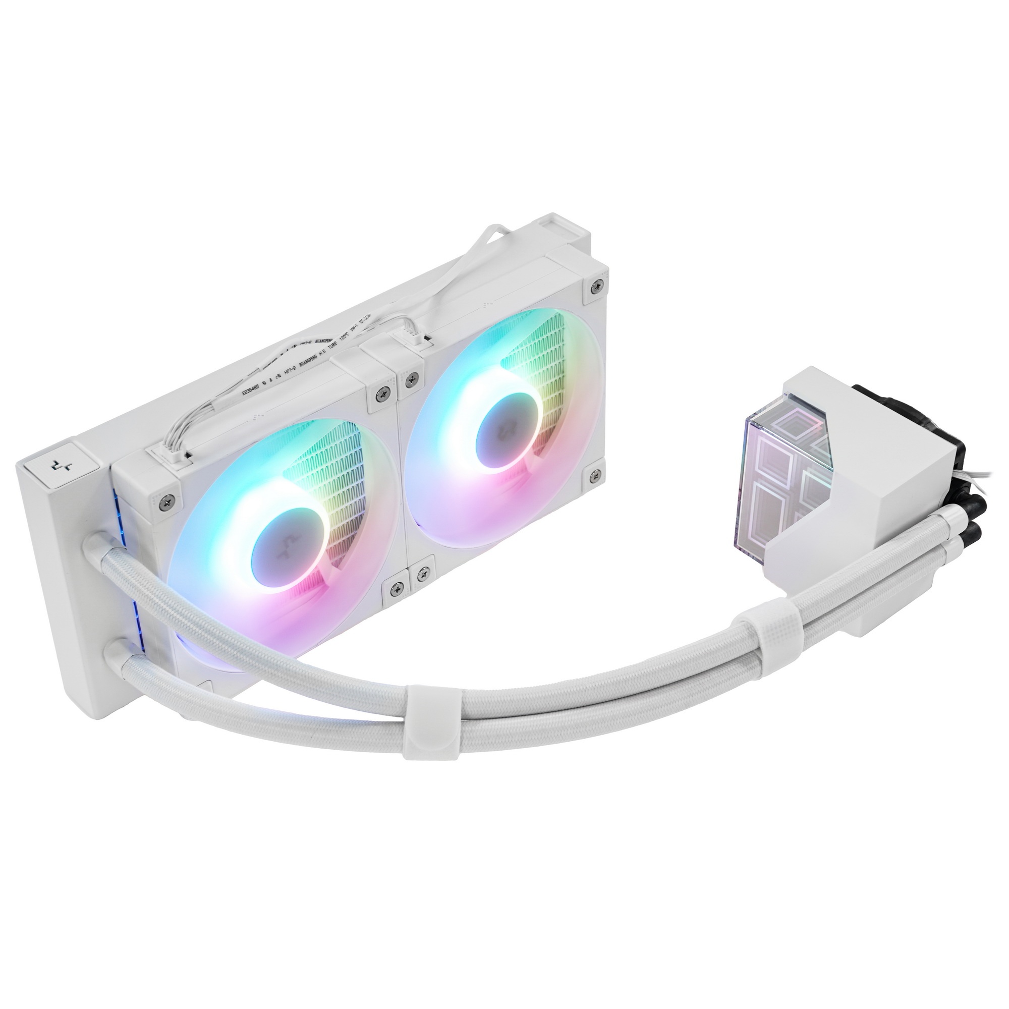 Система жидкостного охлаждения DEEPCOOL LT240 ARGB белый, 120 мм, алюминий/медь, 2400 об/мин, 38.71
