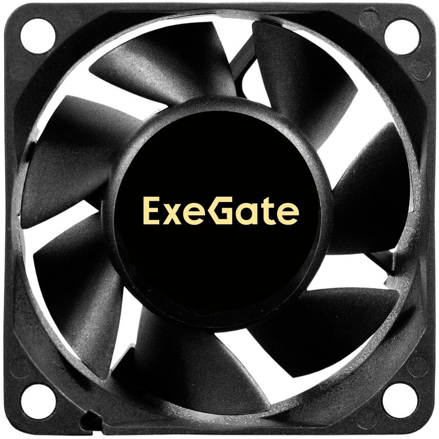Вентилятор для корпуса ExeGate ExtraSilent ES06025S3P-5 черный, 60 мм, 2300 об/мин, 18 дБ, 3 pin