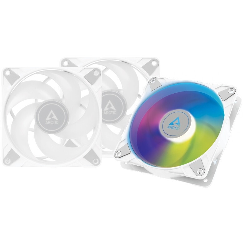 Комплект вентиляторов для корпуса Arctic P12 PWM PST A-RGB (3 шт.) белый, 120 мм, 2000 об/мин, 22.5