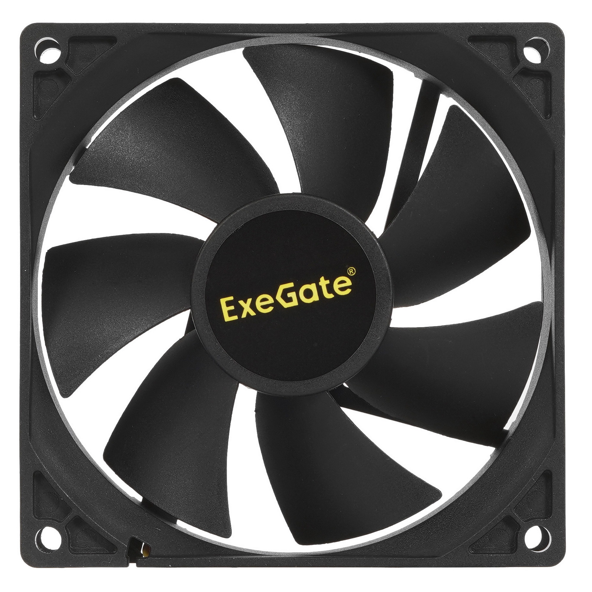 Вентилятор для корпуса ExeGate E09225H4P-PWM черный, 92 мм, 2000 об/мин, 26 дБ, 4 pin