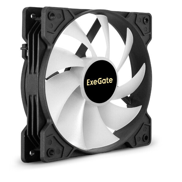 Вентилятор для корпуса ExeGate EX12025H6PSU-PWM.ARGB черный, 120 мм, 1200 об/мин, 33 дБ, 6 pin