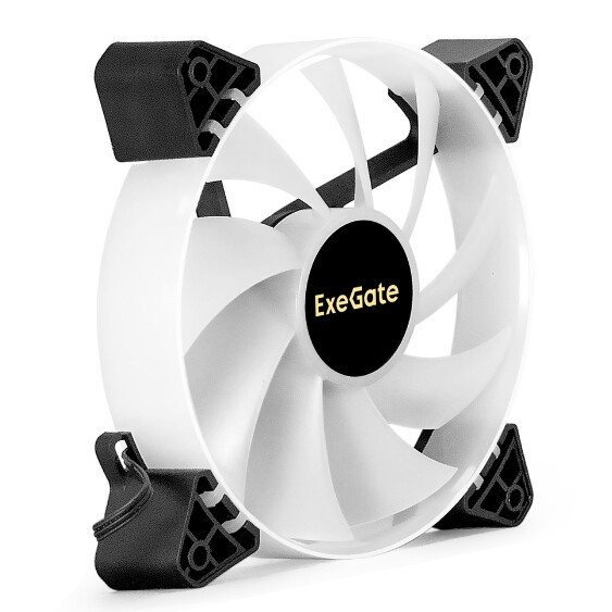 Вентилятор для корпуса ExeGate EX12025H6PSU-PWM.ARGB черный, 120 мм, 1200 об/мин, 33 дБ, 6 pin
