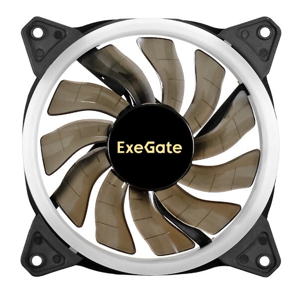 Вентилятор для корпуса ExeGate EX12025H6PSU-PWM.ARGB черный, 120 мм, 1200 об/мин, 33 дБ, 6 pin