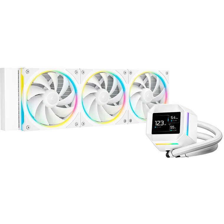 Жидкостная система охлаждения XPG Levante X 360, белый 120мм алюминий+медь 2000rpm 18.17db 4-pin 300