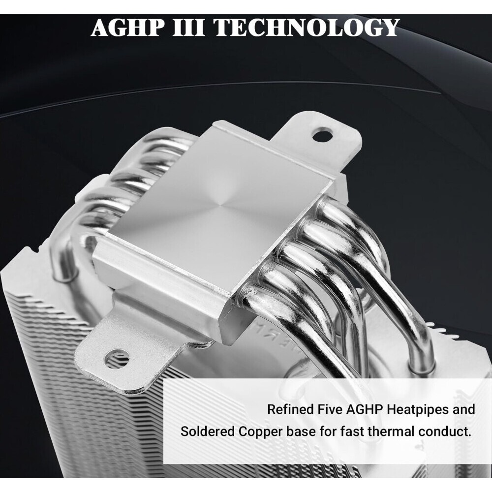 Устройство охлаждения(кулер) Thermalright Assassin Spirit 120 Plus V2 Soc-AM5/AM4/1200/1700/1851 4-p