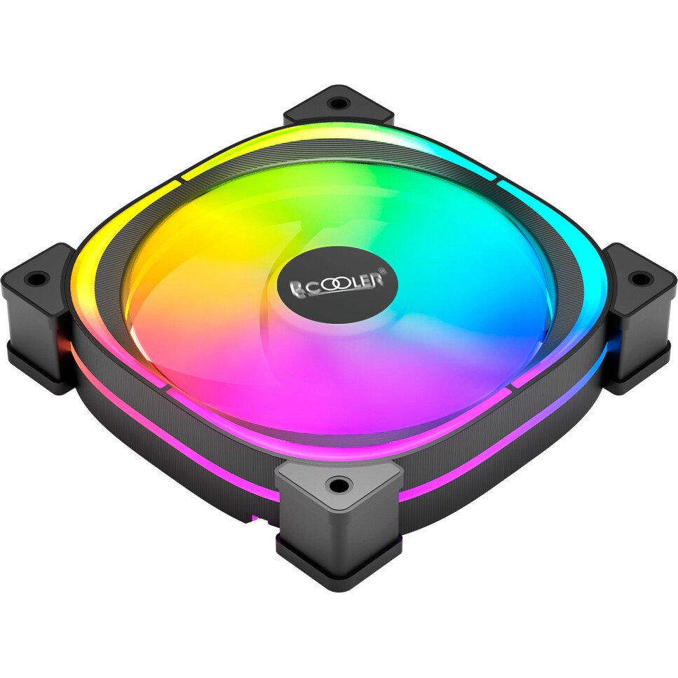 Вентилятор для корпуса PCCooler FX 120 ARGB черный, 120 мм, 2000 об/мин, 33.2 дБ, 4 pin