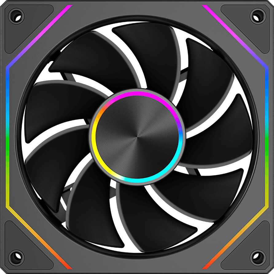 Вентилятор для корпуса PCCooler FX 120 ARGB черный, 120 мм, 2000 об/мин, 33.2 дБ, 4 pin