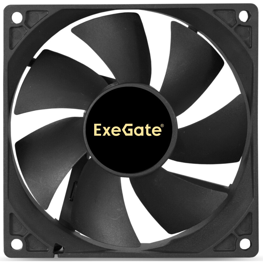 Вентилятор для корпуса ExeGate EX09225S4P-PWM черный, 92 мм, 2000 об/мин, 26 дБ, 4 pin