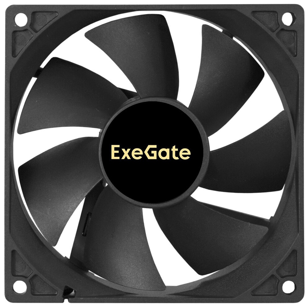 Вентилятор для корпуса ExeGate EX09225S4P-PWM черный, 92 мм, 2000 об/мин, 26 дБ, 4 pin
