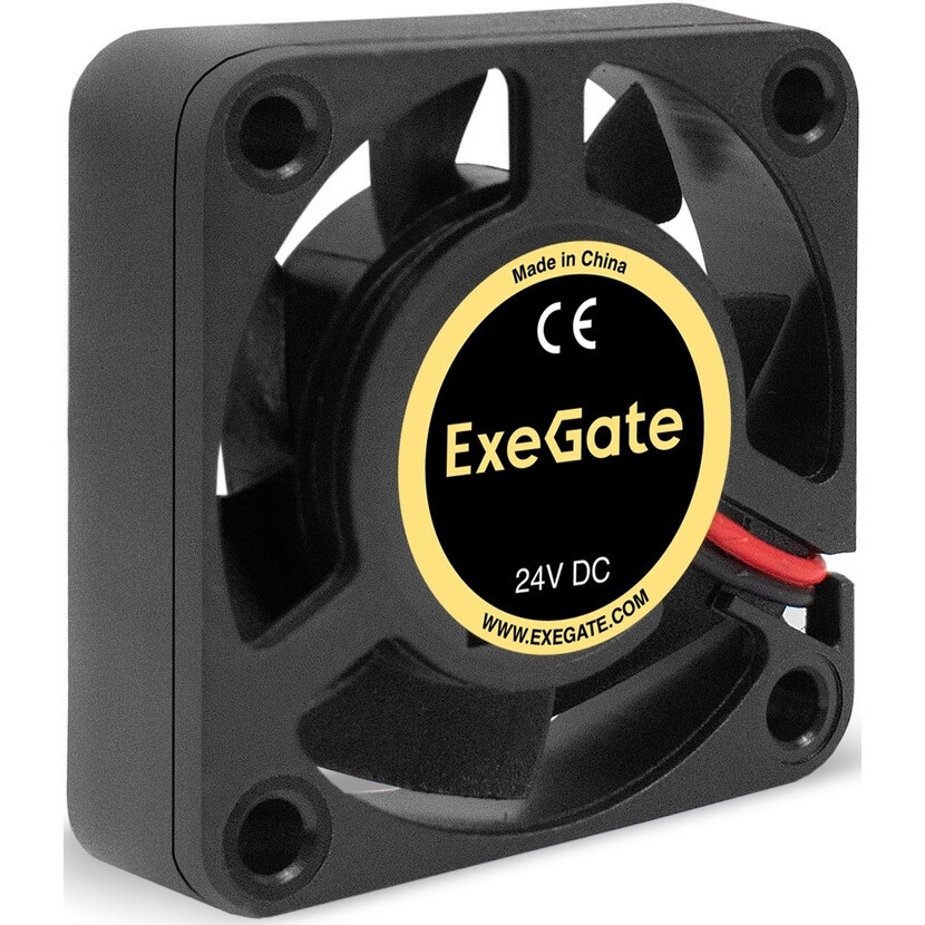 Вентилятор для корпуса ExeGate EX04010SB2P-5 черный, 40 мм, 5500 об/мин, 26 дБ, 3 pin