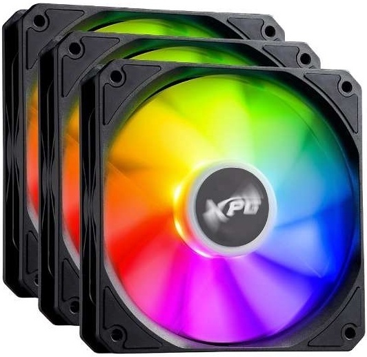 Вентилятор для корпуса ADATA XPG VENTO R 120 ARGB PWM черный, 120 мм, 1600 об/мин, 32 дБ, 4 pin