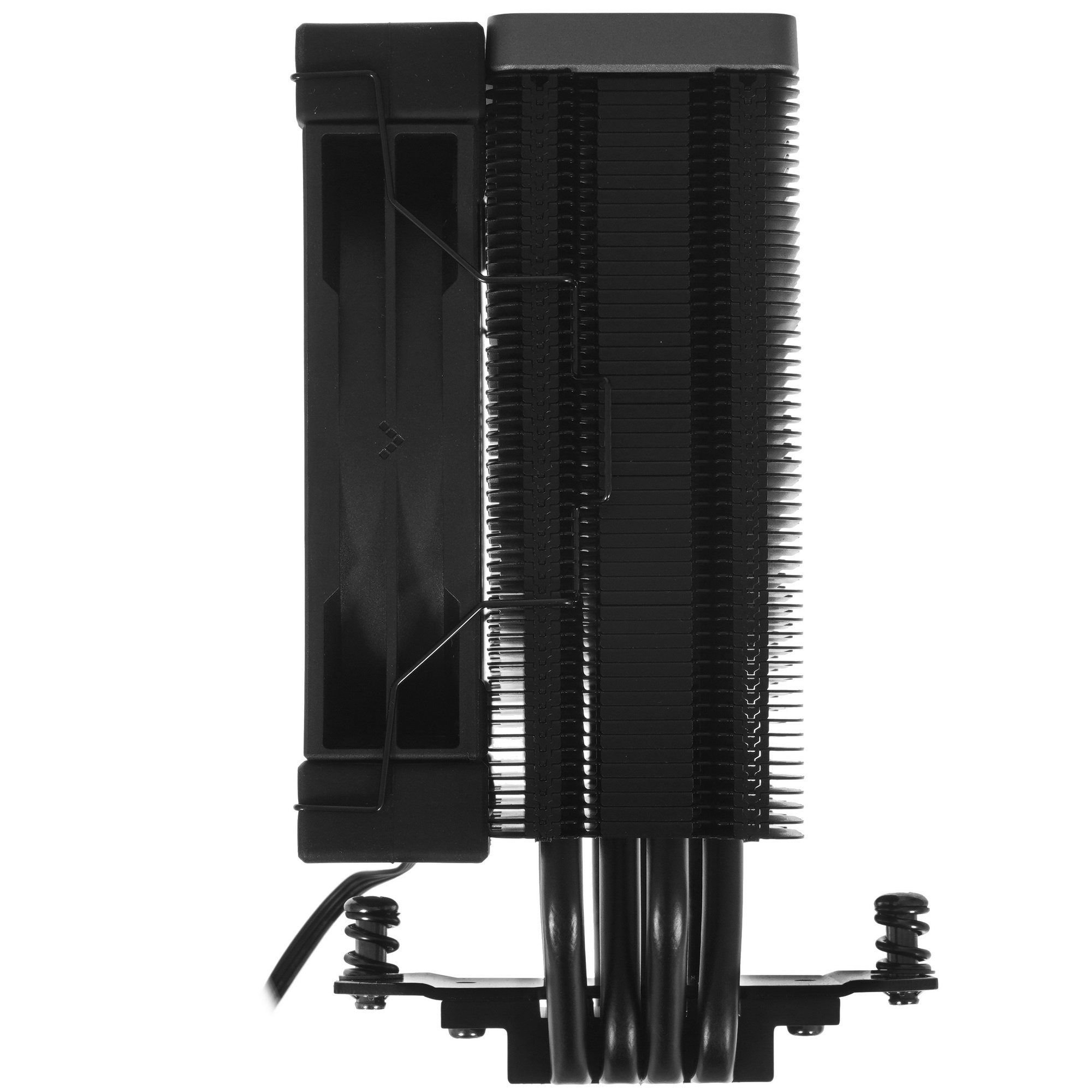 Кулер для процессора DEEPCOOL AK400 ZERO DARK черный, 120 мм, алюминий/медь, 1850 об/мин, 29 дБ, 4 p
