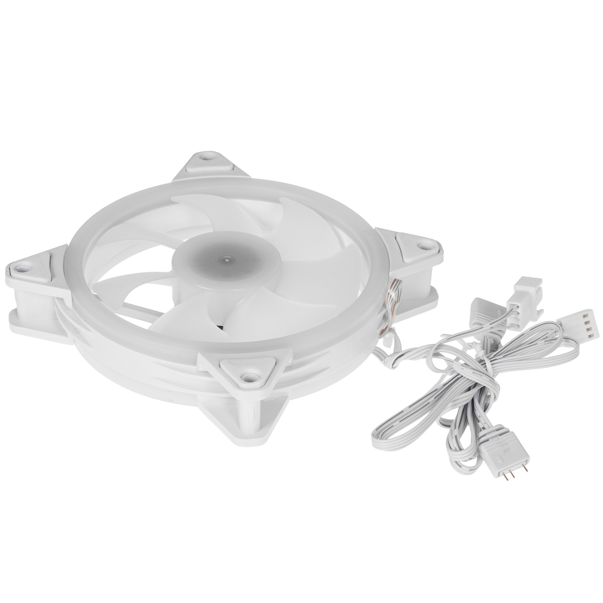 Вентилятор для корпуса Bloody BD-CF120ARGB4 ARGB белый, 120 мм, 1600 об/мин, 26 дБ, 4 pin
