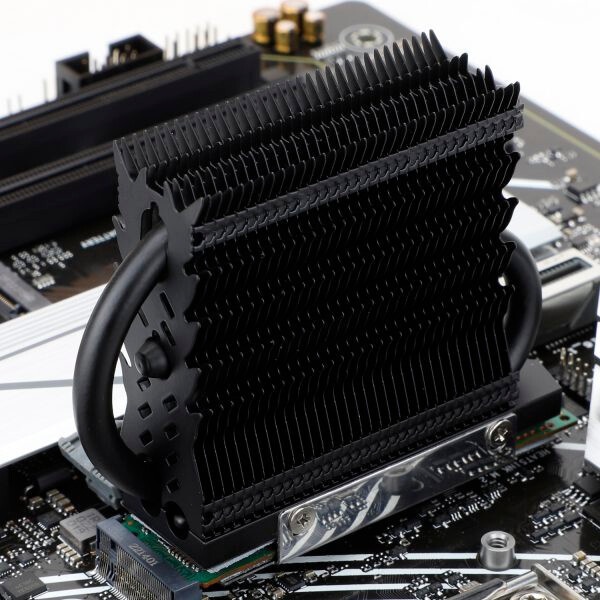 Радиатор для M.2 SSD Thermalright 2280, 75x23х12 мм, серый (002189)