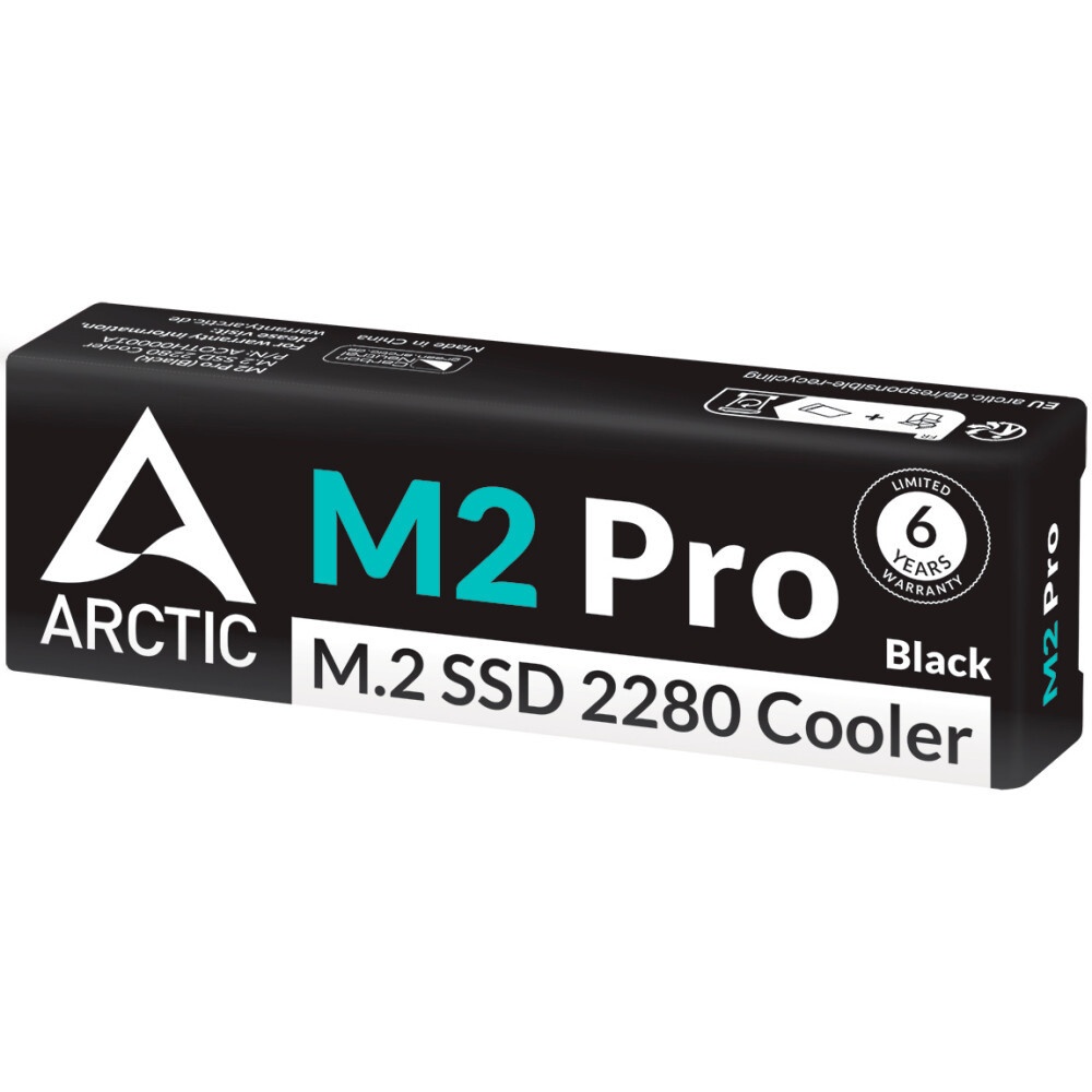 Радиатор для M.2 SSD Thermalright 2280, 75x23х12 мм, серый (002189)