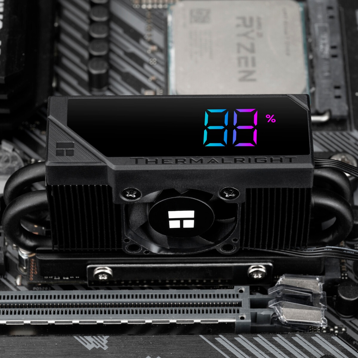 Радиатор для M.2 SSD Thermalright 2280, 75x23х12 мм, серый (002189)