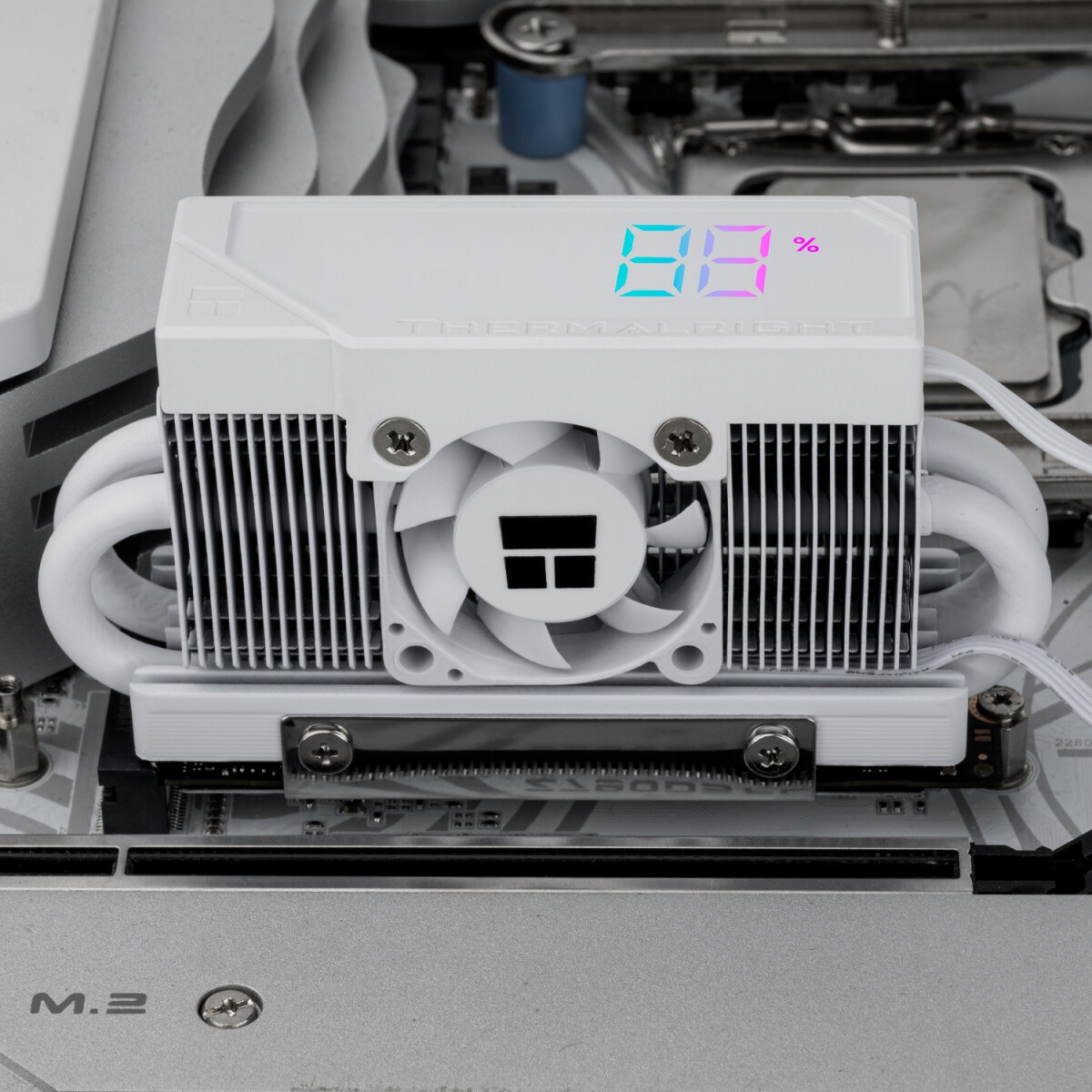 Радиатор для M.2 SSD Thermalright 2280, 75x23х12 мм, серый (002189)