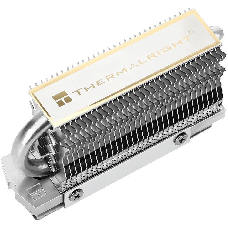 Радиатор для M.2 SSD Thermalright 2280, 75x23х12 мм, серый (002189)