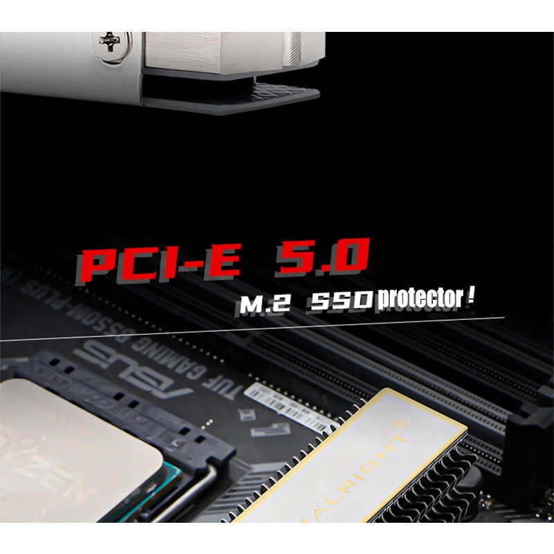 Радиатор для M.2 SSD Thermalright 2280, 75x23х12 мм, серый (002189)