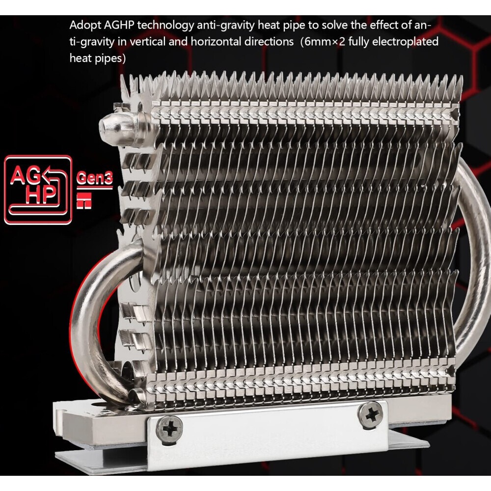 Радиатор для M.2 SSD Thermalright 2280, 75x23х12 мм, серый (002189)