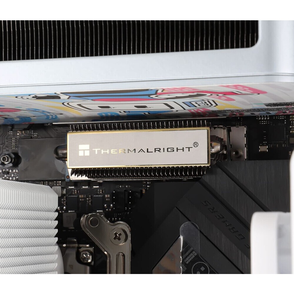 Радиатор для M.2 SSD Thermalright 2280, 75x23х12 мм, серый (002189)