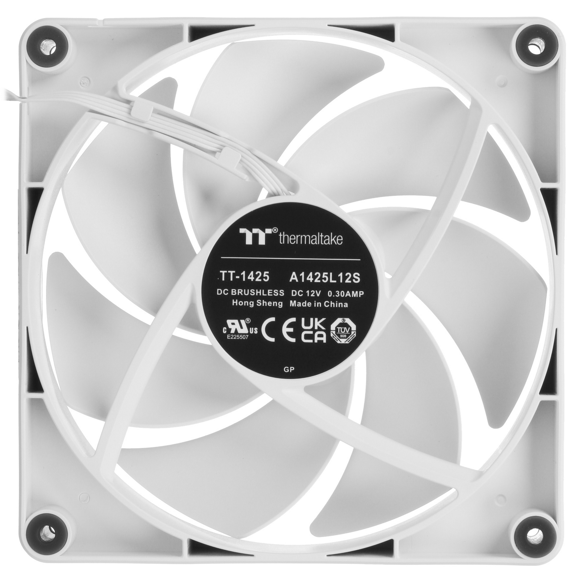 Вентилятор Thermaltake CT140 белый 4-pin 30.5dB Ret (CL-F152-PL14WT-A)