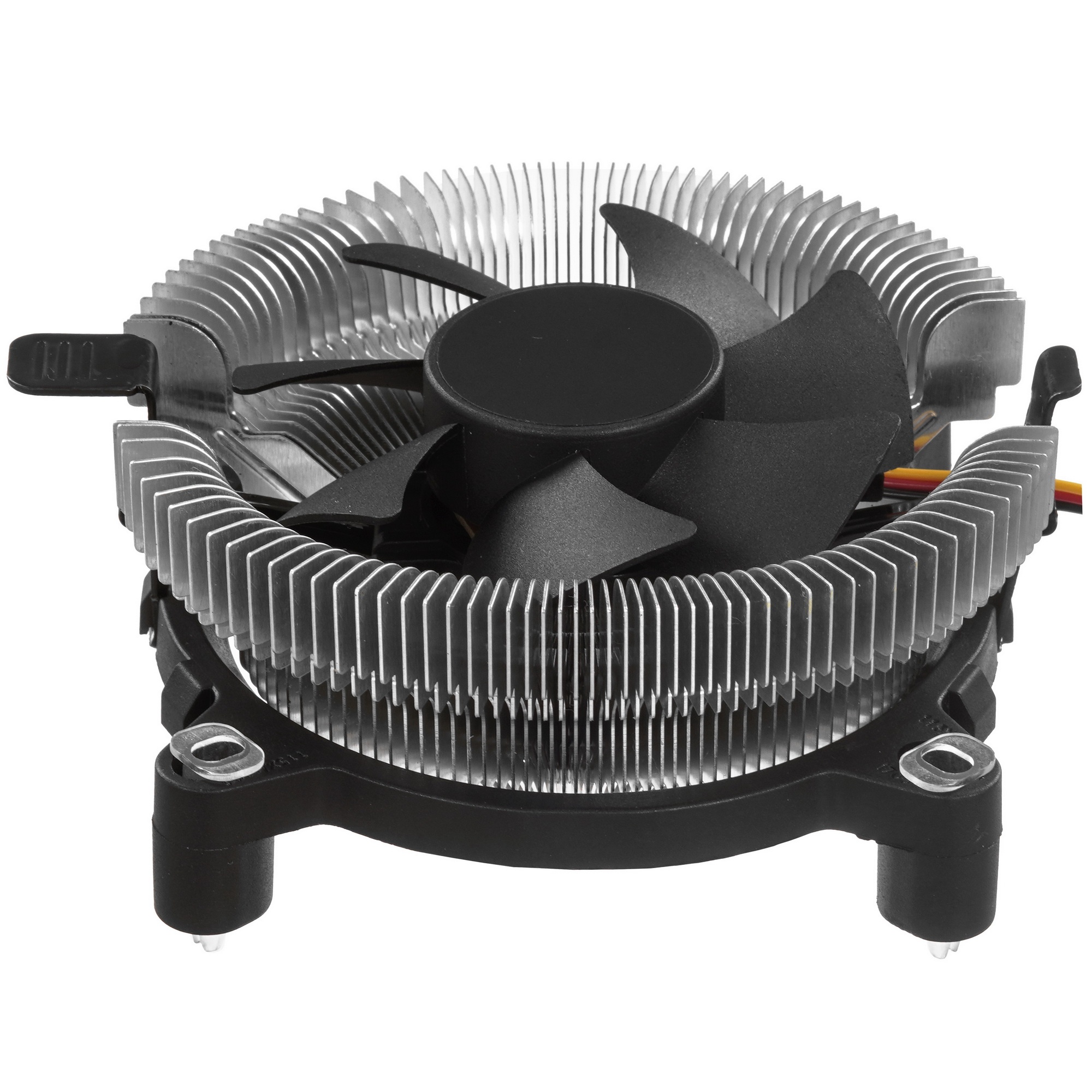 Кулер для процессора Crown CM-80 v2 серебристый/черный, 75 мм, алюминий, 2200 об/мин, 22 дБ, 3 pin,