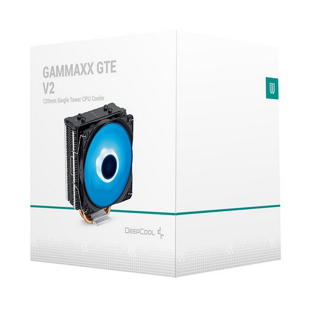 Кулер для процессора DEEPCOOL GAMMAXX GTE V2 серебристый, 120 мм, алюминий/медь, 1650 об/мин, 27.8 д
