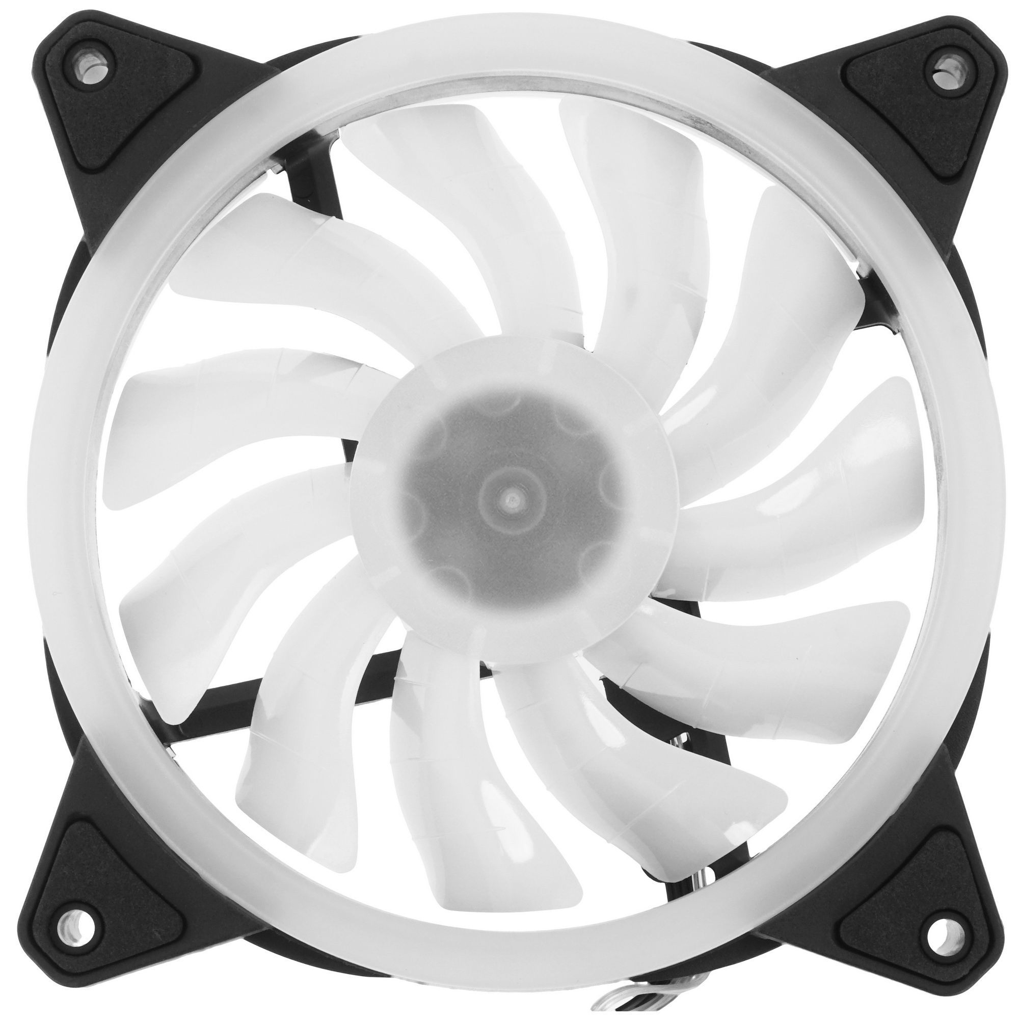 Вентилятор для корпуса GMNG GG-CF120ARGB2-PWMBK черный, 120 мм, 1500 об/мин, 26 дБ, 4 pin
