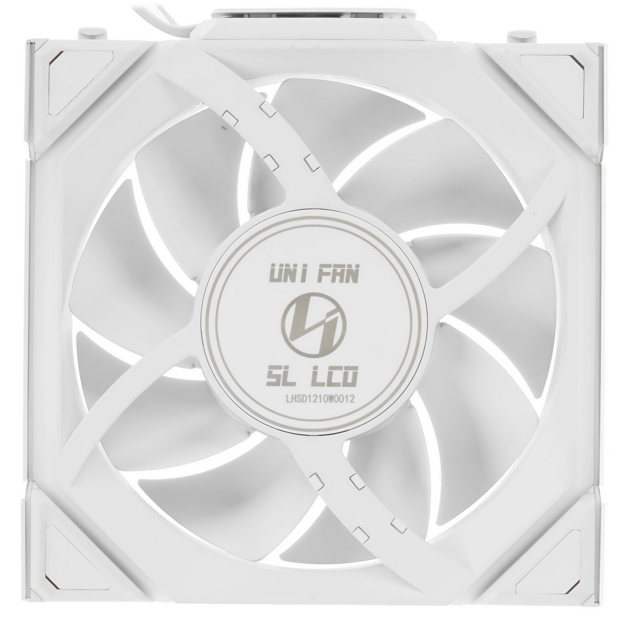 Вентилятор для корпуса Lian Li Uni Fan SL Wireless 120 LCD ARGB белый, 120 мм, 1900 об/мин, 29.5 дБ,