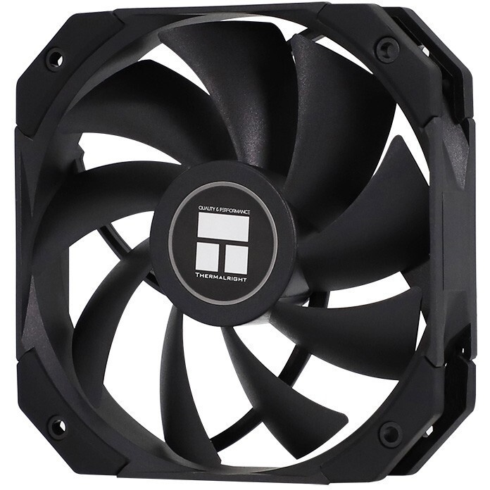 Вентилятор для корпуса Thermalright TL-D12B черный, 120 мм, 1500 об/мин, 25.2 дБ, 4 pin