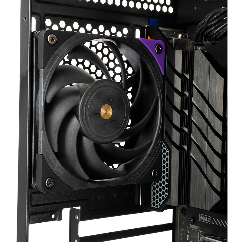 Вентилятор для корпуса Thermalright TL-D12B черный, 120 мм, 1500 об/мин, 25.2 дБ, 4 pin