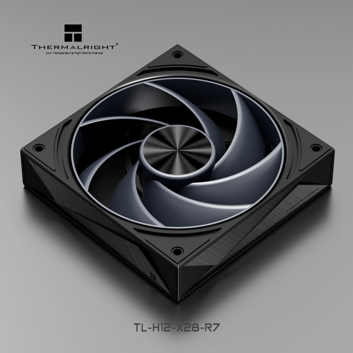 Вентилятор для корпуса Thermalright TL-D12B черный, 120 мм, 1500 об/мин, 25.2 дБ, 4 pin