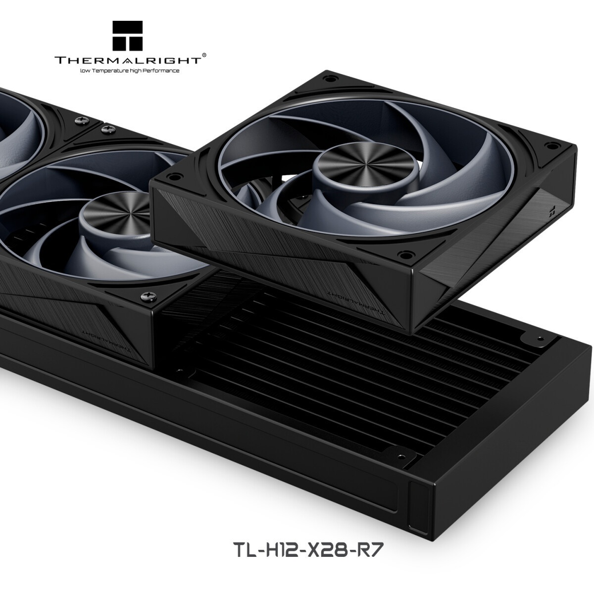 Вентилятор для корпуса Thermalright TL-D12B черный, 120 мм, 1500 об/мин, 25.2 дБ, 4 pin