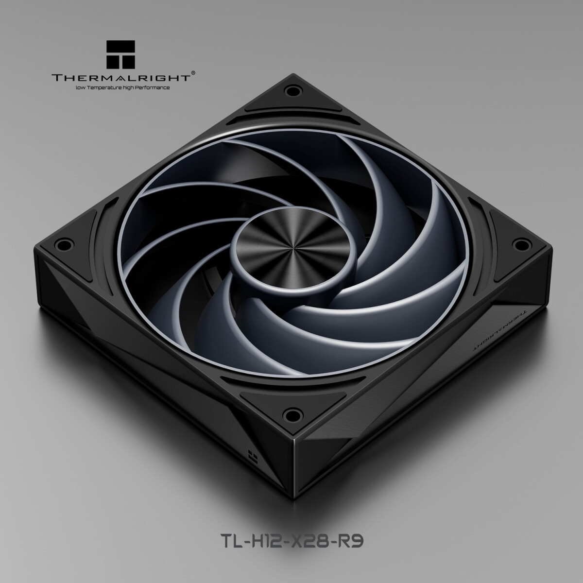 Вентилятор для корпуса Thermalright TL-D12B черный, 120 мм, 1500 об/мин, 25.2 дБ, 4 pin