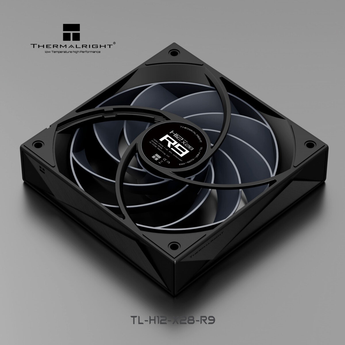 Вентилятор для корпуса Thermalright TL-D12B черный, 120 мм, 1500 об/мин, 25.2 дБ, 4 pin